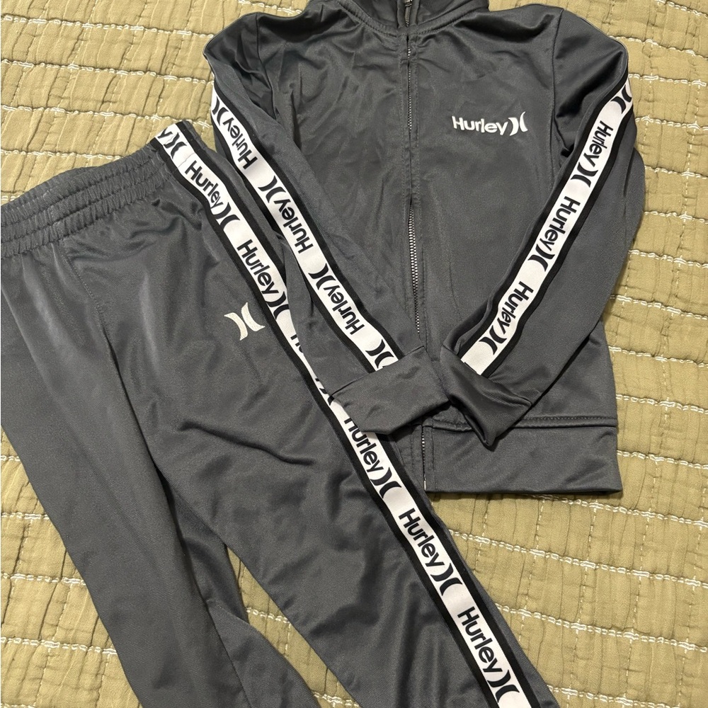 Hurley Black and Gray Jacket